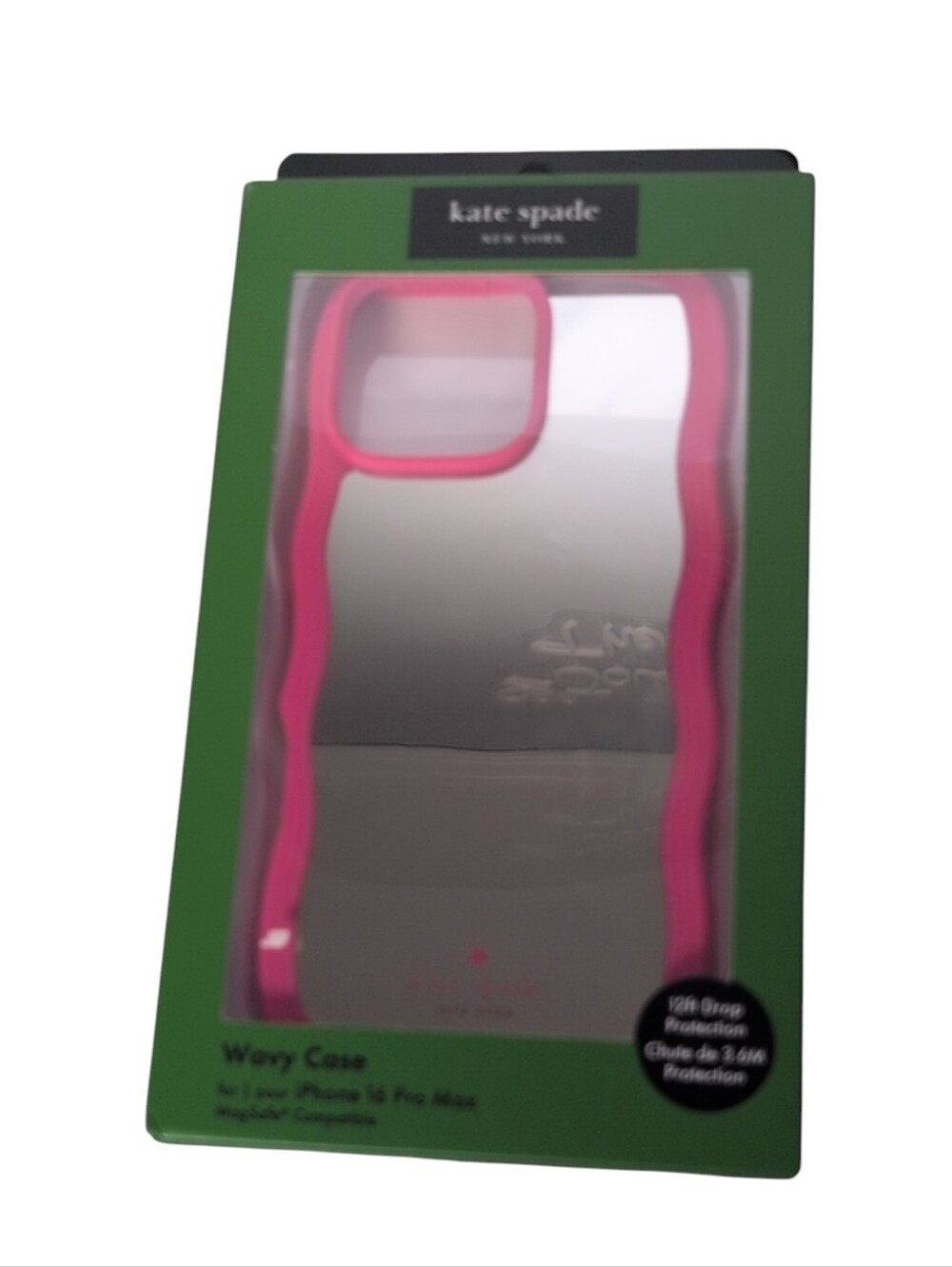 Kate Spade Pink Wavy Mirror iPhone 16 Pro Max Phone Case